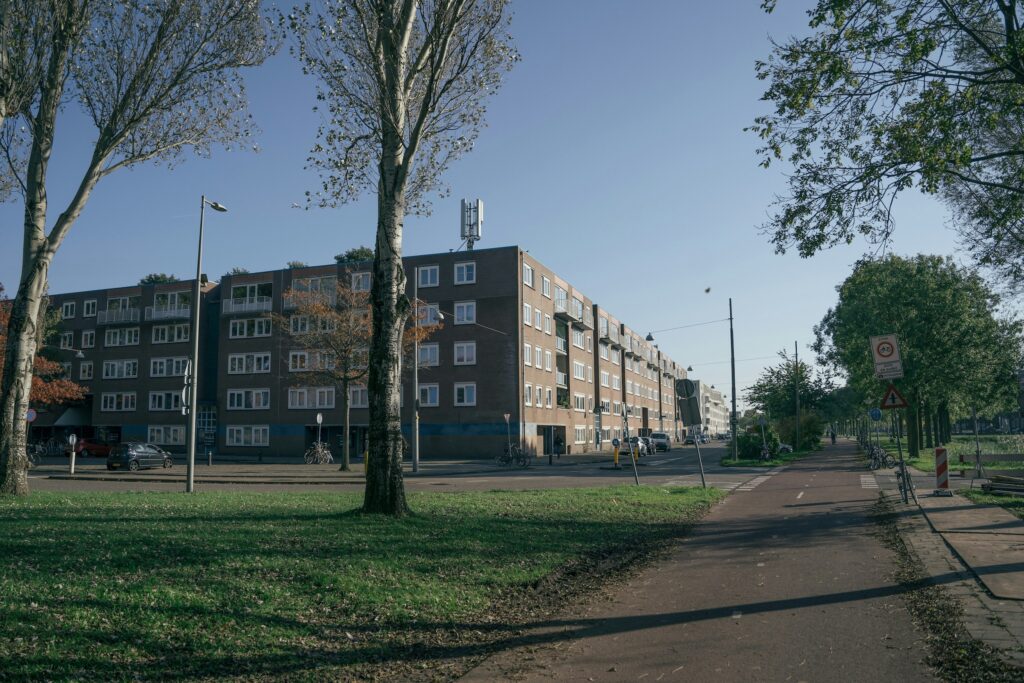 Sociale huurwoningen in een stad in Nederland